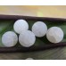 Ronde 12 - Agate naturelle craquelée blanc (5 pces)